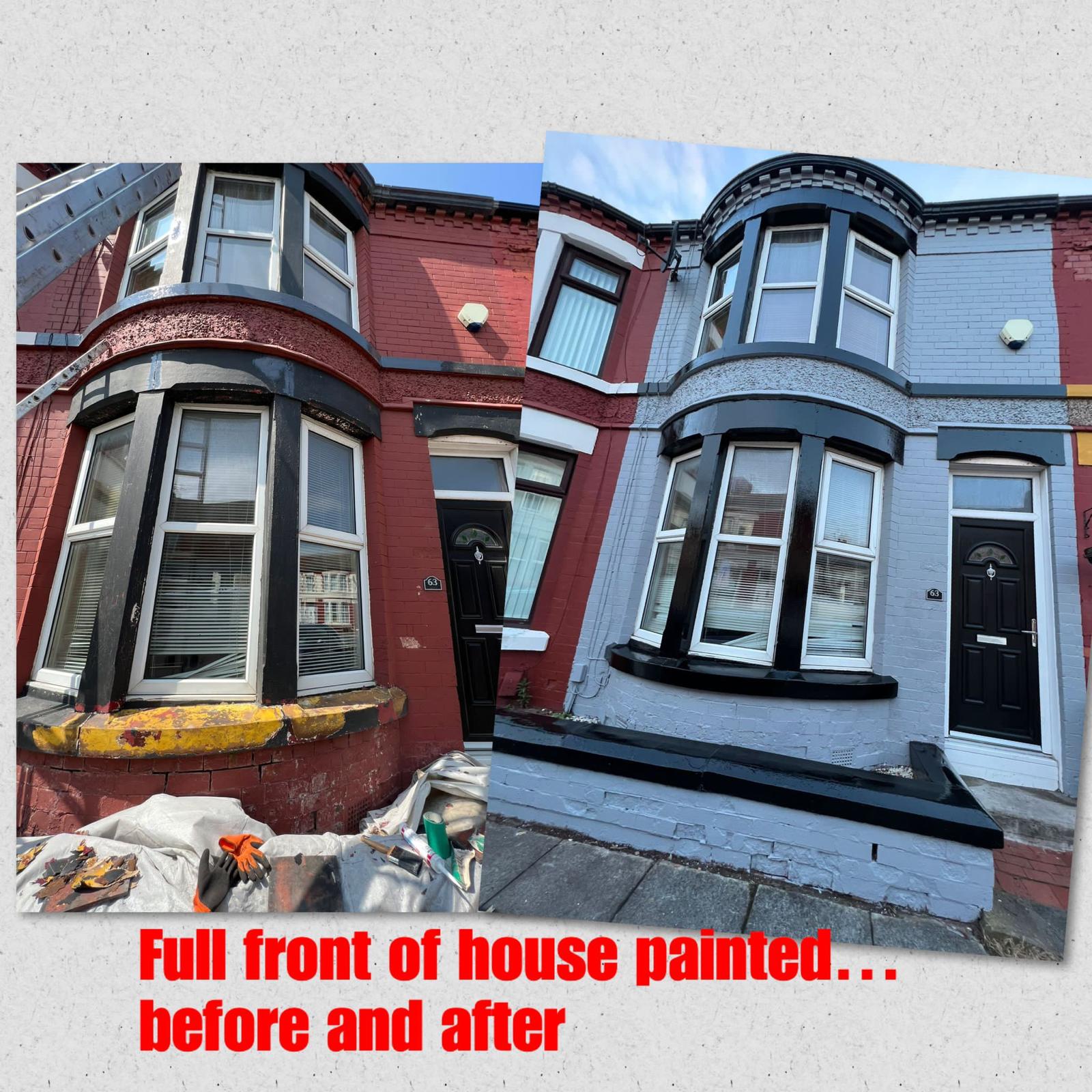 Full Exterior Painting — Before & After by Wavertree Roofing